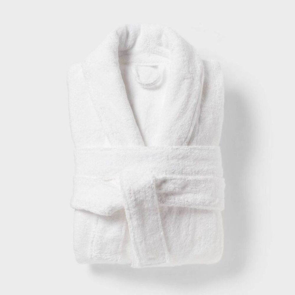 Threshold - Spa Plush Bath Robe L/XL White - Threshold White